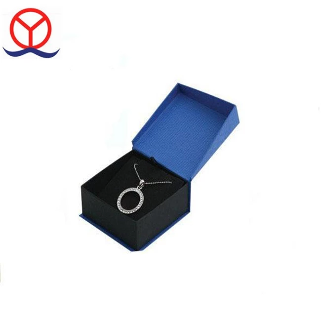 Flip-Top Custom Design Small Cardboard Paper Jewelry Necklace Box