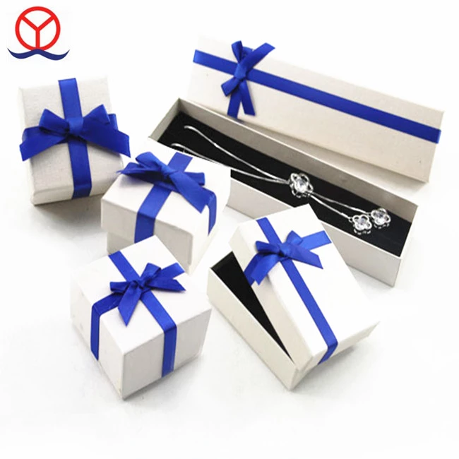 Flip-Top Custom Design Small Cardboard Paper Jewelry Necklace Box