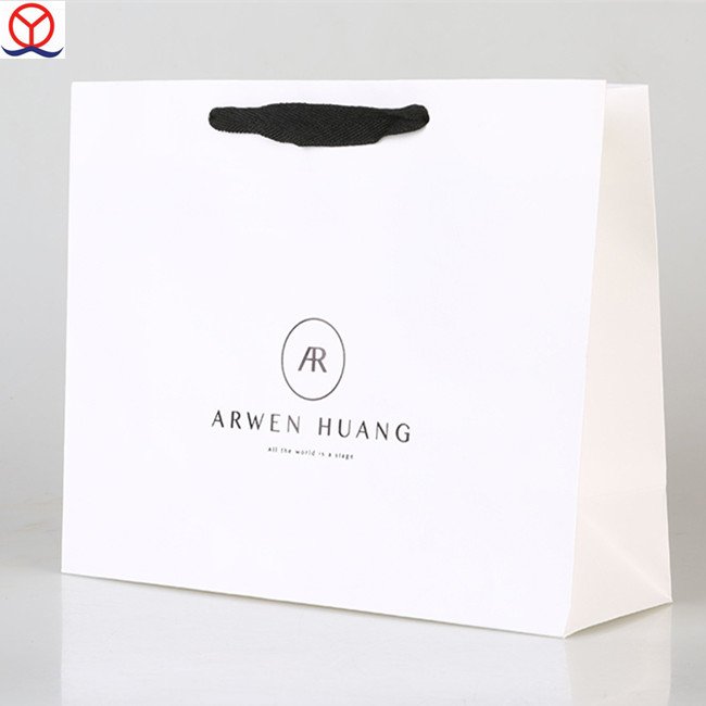 Elegant Alibaba Hot Sale Free Sample Luxury Recycle White Craft Hemp Paper Bags