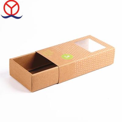 Pull Out Custom Design Sleeve Packaging Luxury Paper Kraft Box With Window