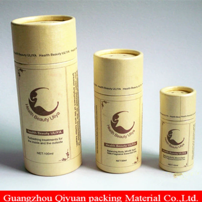 Brown Kraft Core Custom Printing Round Cylindric Aluminum Foil Paper Good Grade Paper Tube