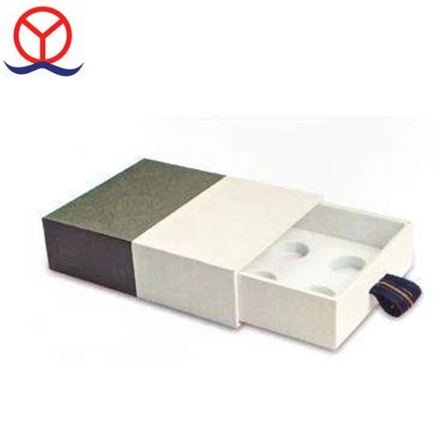 Small Paper Box Packaging Cardboard Paper Handmade Pull Out Custom Drawer Cufflink Gift Box