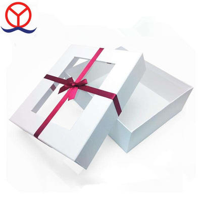 New Born Custom Design Cardboard Paper Luxury Small Clear Top Gift Boxes