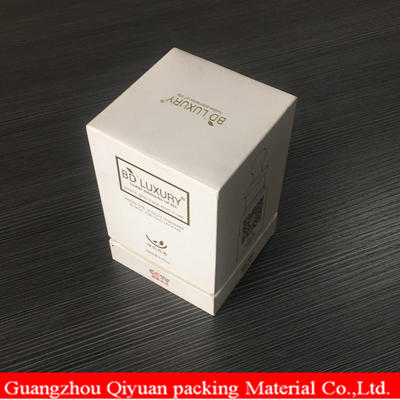 Custom Made White CMYK Printing Cardboard Paper Two Piece Luxury Perfume Packaging Gift Boxes