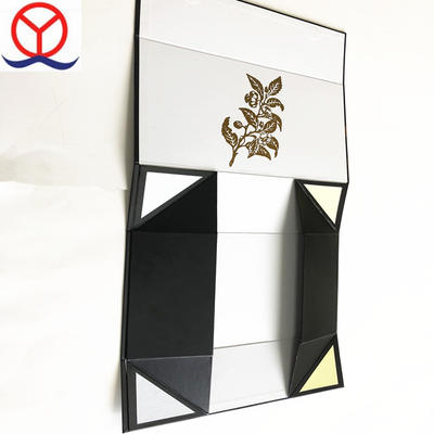 Black Color Custom Design Cardboard Box For Slipper, Paper Luxury Slipper Packaging Box