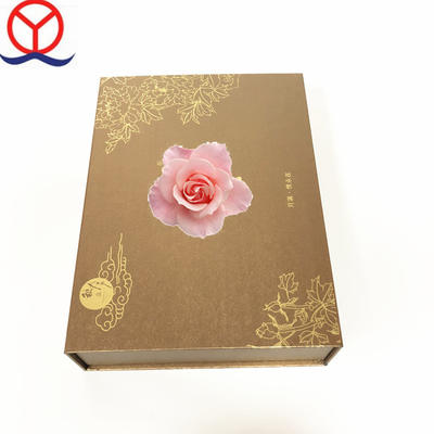 Medium Size Custom Design Cardboard Paper Magnetic Lid Moon Cake Gift Box With Multiple Compartments