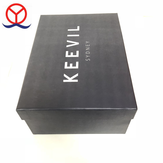 2018 Custom Made Branded Logo cardboard paper printing base and lid woman shoe boxes