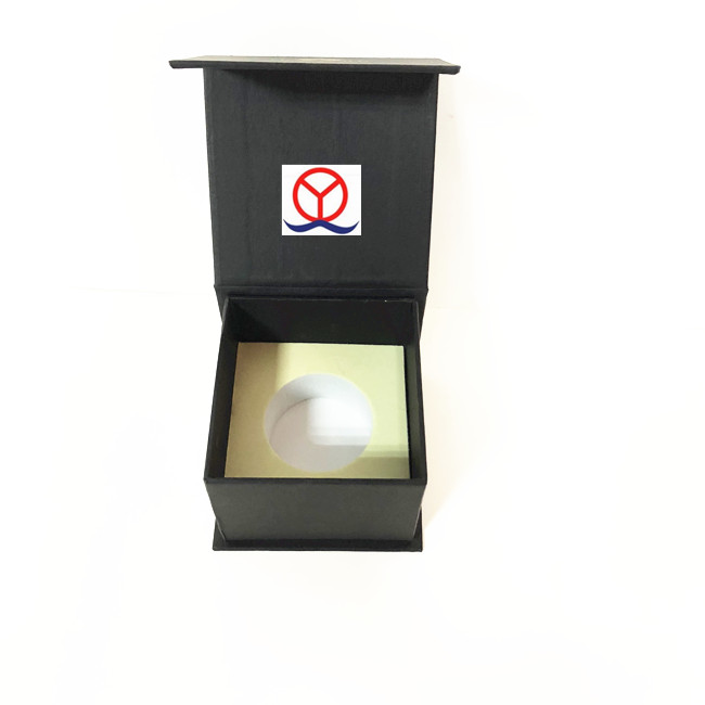 snapback book shaped cardboard paper guangzhou wholeslae cosmetic packaging black magnetic flap box