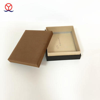 brown color custom design handmade guangzhou supplier wholesale lxuury high quality 2 piece cardboard rigid box