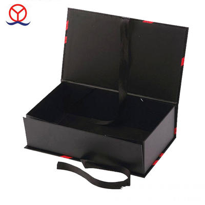 New born luxury book shape ribbon closure custom design cardboard paper handmade guangzhou wholesale baby gift set box
