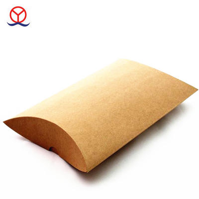 Custom gift packaging wholesale luxury guangzhou export small quantity corrugated kraft mini pillow boxes