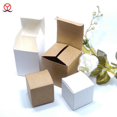 Guangzhou manufacturer custom design recycled reverse tuck end carton wholesale plain folding white kraft paper box