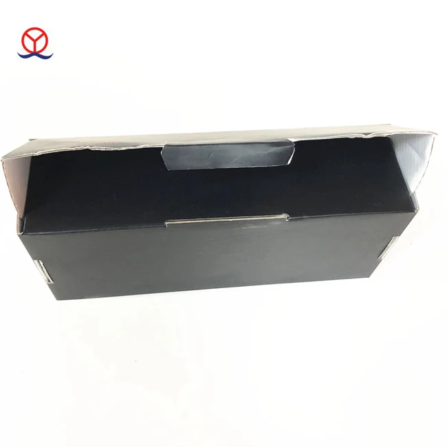 China manufacturer matte black custom design wholesale recycled flat shipping luxury corrugated packaging rectangular paper box