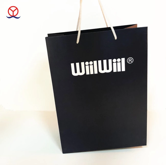 Orange color boutique logo recyclable reusable foldable custom printed paper straw shopping bag