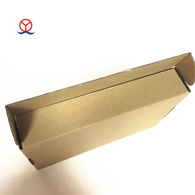 High quality wholesale custom design no printing flat shipping mailing used reverse tuck end brown kraft corrugated box