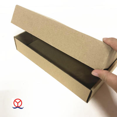 High quality wholesale custom design no printing flat shipping mailing used reverse tuck end brown kraft corrugated box