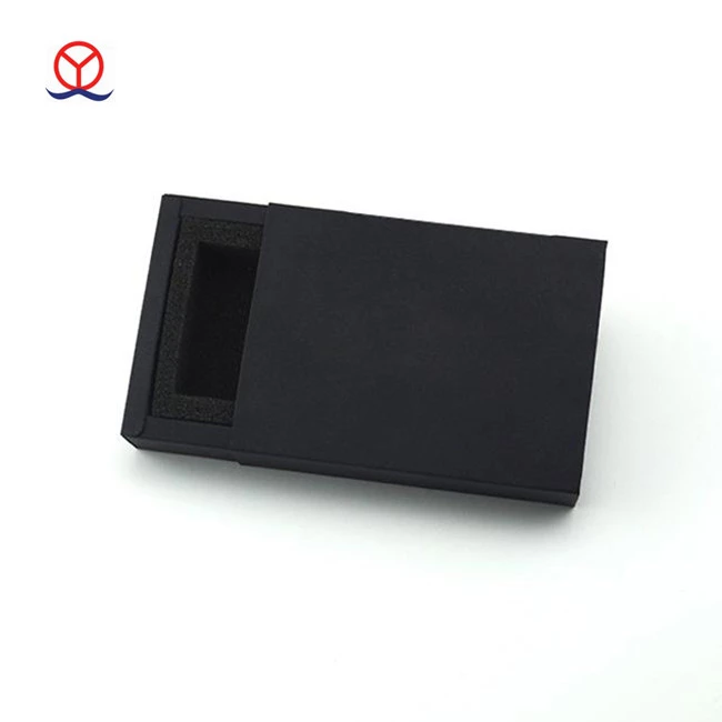 Wholesale custom design plain no printing cardboard matte black kraft paper box