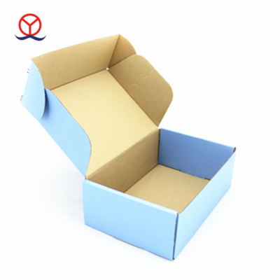 Corrugated material flat packing custom private design wholesale recycled suit cellphone colored shipping boxes