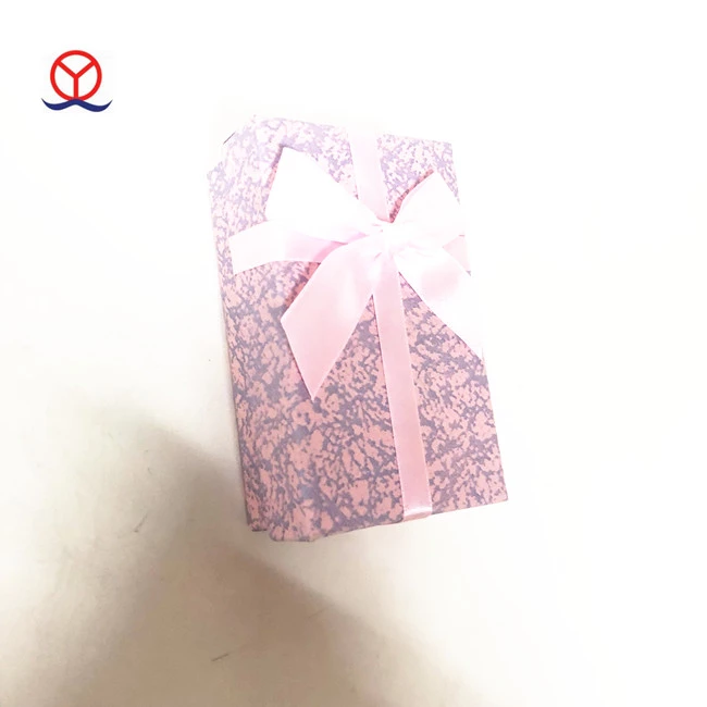Custom design with ribbon cardboard handmade wholesale  small paper gift box