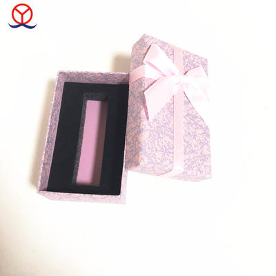 Custom design with ribbon cardboard handmade wholesale small paper gift box